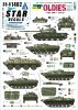 Star Decals 35-C1402 War in Ukraine # 13 Ukrainian Oldies. Tanks and AFVs 2022-23. T-62M (obr 2022), T-62M, BTR-60BP, BMP-1P 1/35